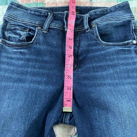 Silver Jeans Co Avery Trouser Womens 27 Bootcut Blue Stretch Denim Y2K - Picture 10 of 13